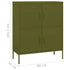 Lady Jillian -  Storage Cabinet Olive Green 80x35x101,5 cm Steel - Model 1